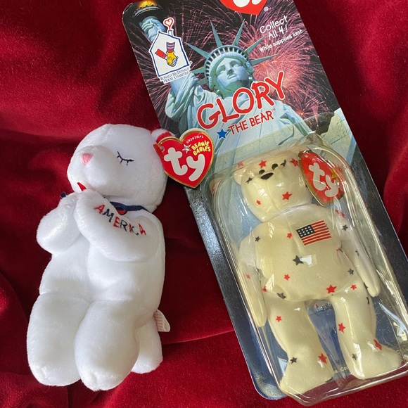 2 TY Patriotic Bears 1-7”, 1-5” - Picture 11 of 14